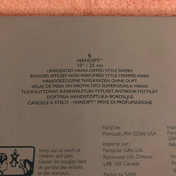 Partylite Handipt 10” Green Unscented Taper Candles - Picture 3 of 3